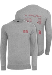 MisterTee Rundhalspullover Cash Only Crewneck Dunkelblau/Hellgrau/Grau/Dunkelgrau/Dunkelrot