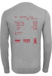 MisterTee Rundhalspullover Cash Only Crewneck Dunkelblau/Hellgrau/Grau/Dunkelgrau/Dunkelrot