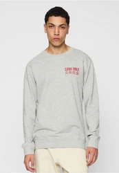 MisterTee Rundhalspullover Cash Only Crewneck Dunkelblau/Hellgrau/Grau/Dunkelgrau/Dunkelrot