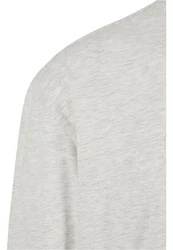 URBAN CLASSICS Henley Longsleeve Grau/Khaki
