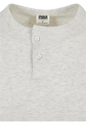 URBAN CLASSICS Henley Longsleeve Grau/Khaki