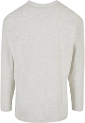 URBAN CLASSICS Henley Longsleeve Grau/Khaki