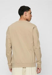 MisterTee Rundhalspullover Pray Crewneck Beige/Grau/Braun