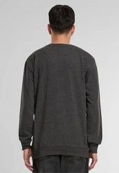 MisterTee Rundhalspullover Pray Crewneck Grau/Dunkelgrau