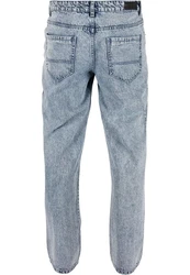 URBAN CLASSICS Funktionshose Loose Fit Jeans Hellblau/Blau/Grau
