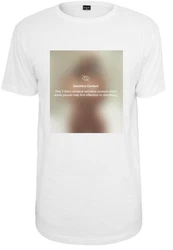 MisterTee Kurzarmshirt Herren Sensitive Content Tee Weiß/Beige