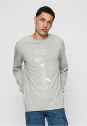 MT Upscale Rundhalspullover Depresso Crewneck Grau/Lila/Dunkelgrau/Beige