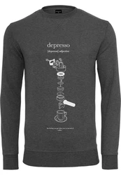 MT Upscale Rundhalspullover Depresso Crewneck Lila/Braun