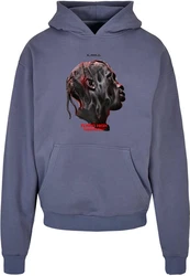 Upscale by Mister Tee Kapuzenpullover Flying High Heavy Oversize Hoodie Rot/Grau/Dunkelblau/Blau