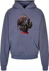 Upscale by Mister Tee Kapuzenpullover Flying High Heavy Oversize Hoodie Rot/Grau/Dunkelblau/Blau