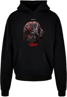 Upscale by Mister Tee Kapuzenpullover Flying High Heavy Oversize Hoodie Schwarz/Rot/Grün
