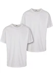 Urban Classics Herren Organic Basic Tee 2-Pack Grau/Weiß/Hellgrau