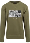 Mister Tee Rundhalspullover Pray 2.0 Crewneck Dunkelgrün