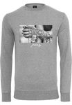 Mister Tee Rundhalspullover Pray 2.0 Crewneck Grau/Silber/Hellgrau