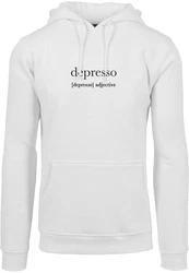 Mister Tee Kapuzenpullover Depresso Hoody Braun/Grau/Dunkelrot/Rot/Gelb