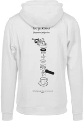 Mister Tee Kapuzenpullover Depresso Hoody Braun/Grau/Dunkelrot/Rot/Gelb