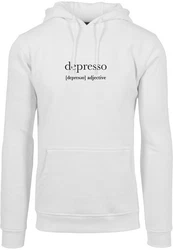Mister Tee Kapuzenpullover Depresso Hoody Braun/Grau/Dunkelrot/Rot/Gelb