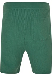 URBAN CLASSICS Shorts Herren Ribbed Shorts Grün/Dunkelgrün/Türkis