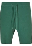 URBAN CLASSICS Shorts Herren Ribbed Shorts Grün/Dunkelgrün/Türkis