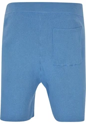 URBAN CLASSICS Shorts Herren Ribbed Shorts Hellblau/Blau/Grau