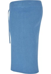 URBAN CLASSICS Shorts Herren Ribbed Shorts Hellblau/Blau/Grau