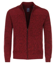 Redmond Strickjacke Uni Dunkelrot/Bordeaux/Rot