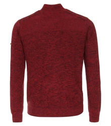 Redmond Strickjacke Uni Dunkelrot/Bordeaux/Rot