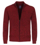 Redmond Strickjacke Uni Dunkelrot/Bordeaux/Rot