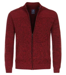 Redmond Strickjacke Uni Dunkelrot/Bordeaux/Rot