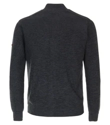 Redmond Strickjacke Uni Dunkelgrau/Dunkelblau/Grau