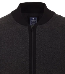 Redmond Strickjacke Dunkelgrau/Schwarz/Grau