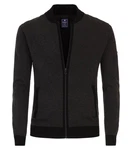 Redmond Strickjacke Dunkelgrau/Schwarz/Grau