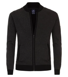 Redmond Strickjacke Dunkelgrau/Schwarz/Grau