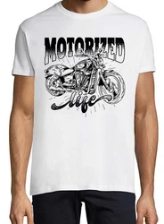 Youth Designz T-Shirt Motorized life Herren Shirt Weiß/Beige/Creme/Grau