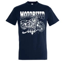 Youth Designz T-Shirt Motorized life Herren Shirt Dunkelblau/Blau