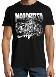 Youth Designz T-Shirt Motorized life Herren Shirt Rot/Weiß/Braun/Schwarz