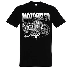 Youth Designz T-Shirt Motorized life Herren Shirt Rot/Weiß/Braun/Schwarz