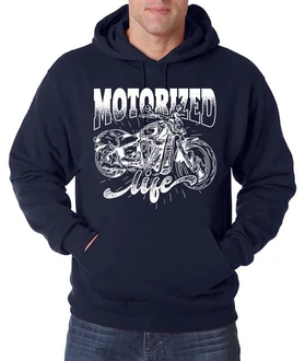 Youth Designz Kapuzenpullover Motorized Life Herren Hoodie Dunkelblau/Blau/Hellblau/Rot Youth Designz Kapuzenpullover Motorized Life Herren Hoodie Dunkelblau/Blau/Hellblau/Rot