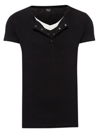 T-Shirt V-Neck Double Layer T-Shirt Pete (Packung) V-Neck Double Layer T-Shirt Pete