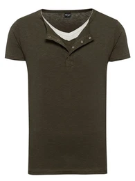 T-Shirt V-Neck Double Layer T-Shirt Pete (Packung) V-Neck Double Layer T-Shirt Pete