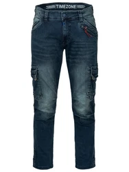 Timezone Cargohose BenTZ Hellblau/Dunkelblau/Blau/Grün