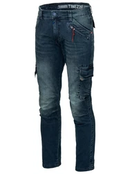 Timezone Cargohose BenTZ Hellblau/Dunkelblau/Blau/Grün