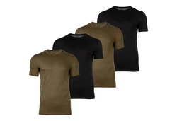 Diesel T-Shirt Herren 4er Pack UMTEE-RANDAL-TUBE Schwarz/Khaki