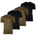 Diesel T-Shirt Herren 4er Pack UMTEE-RANDAL-TUBE Schwarz/Khaki