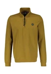 LERROS Sweatjacke Sweat-Troyer Strukturqualität Gelb/Braun