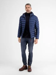 LERROS Steppjacke Steppblouson mit Kapuze Dunkelblau/Blau