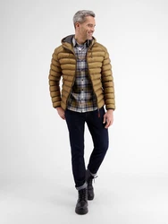 LERROS Steppjacke Steppblouson mit Kapuze Braun/Beige