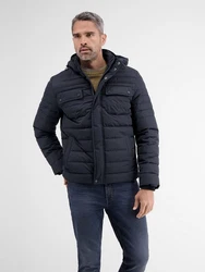 LERROS Steppjacke mit abnehmbarer Kapuze Dunkelblau/Hellblau/Blau