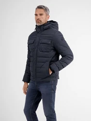 LERROS Steppjacke mit abnehmbarer Kapuze Dunkelblau/Hellblau/Blau