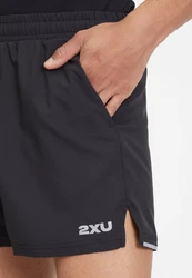 2xU Laufshorts Aero 5 Inch (1-tlg) Schwarz/Dunkelblau